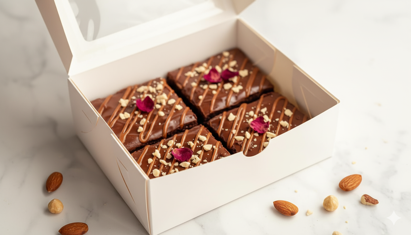 Nutella swirl brownies - Hazelnut heaven