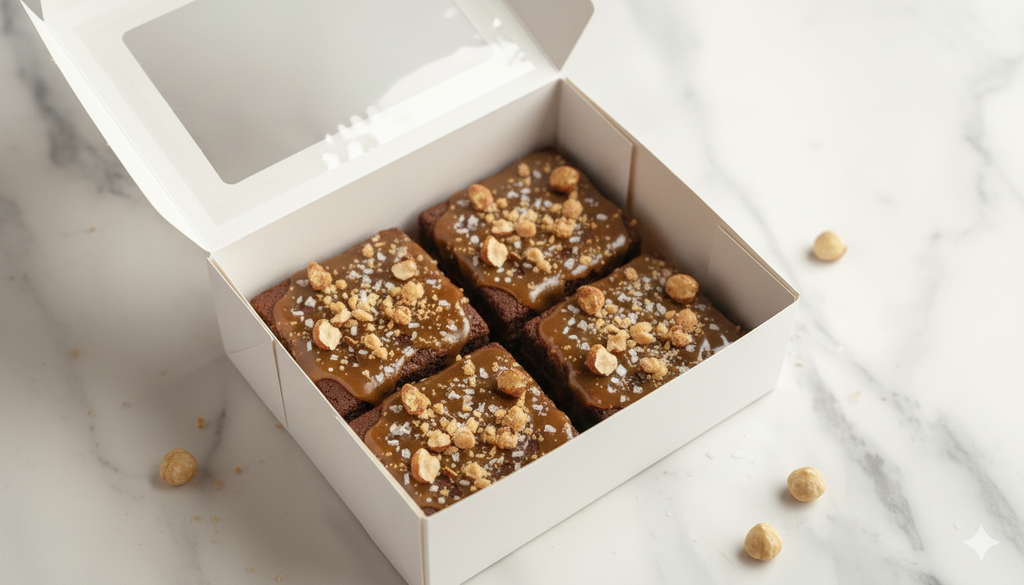 Seasalt caramel brownie