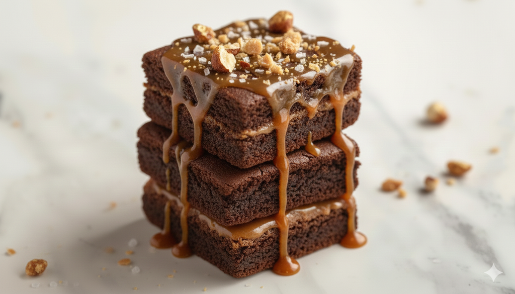 Seasalt caramel brownie