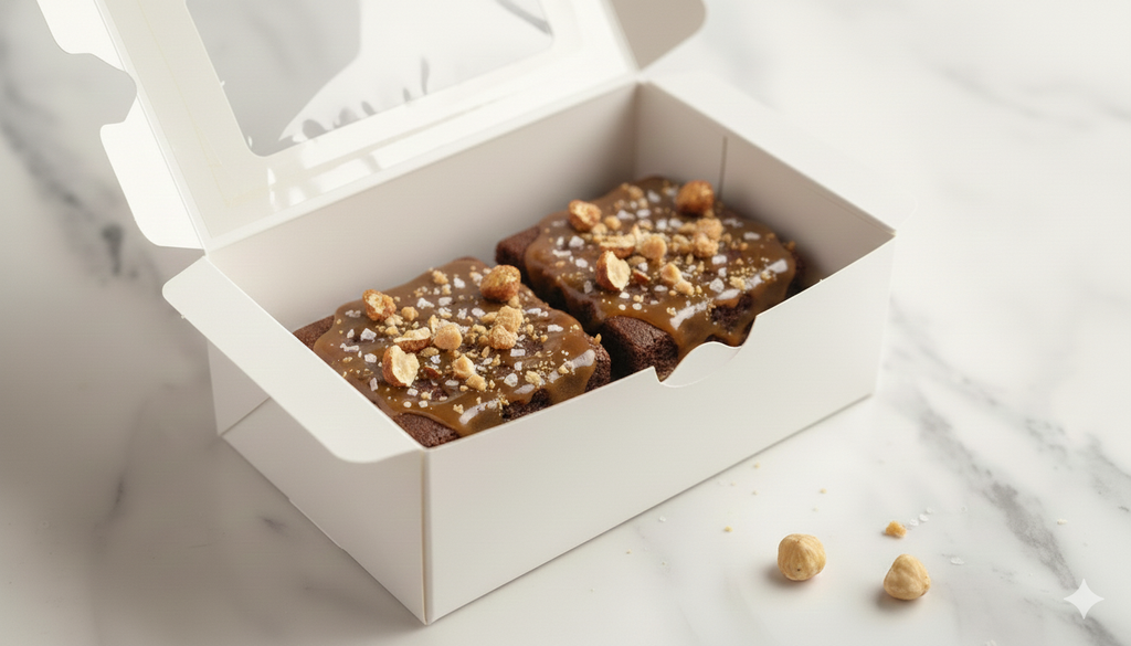 Seasalt caramel brownie